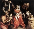 Las bodas místicas de Santa Catalina 1524 Renacimiento Lorenzo Lotto